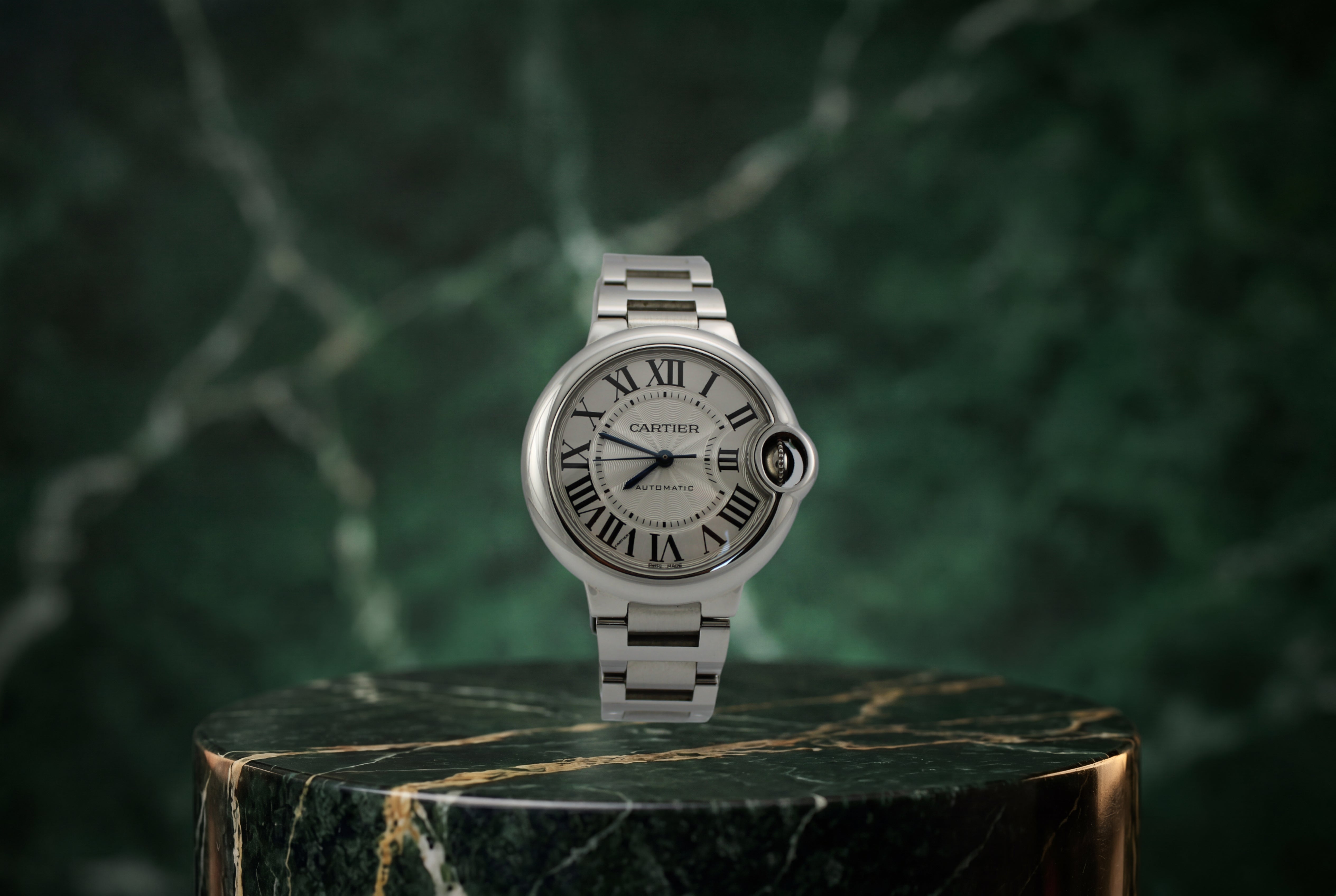 Cartier Ballon Bleu 3489 Silver 33mm Steel Watch SKU: JOIGG06262VX