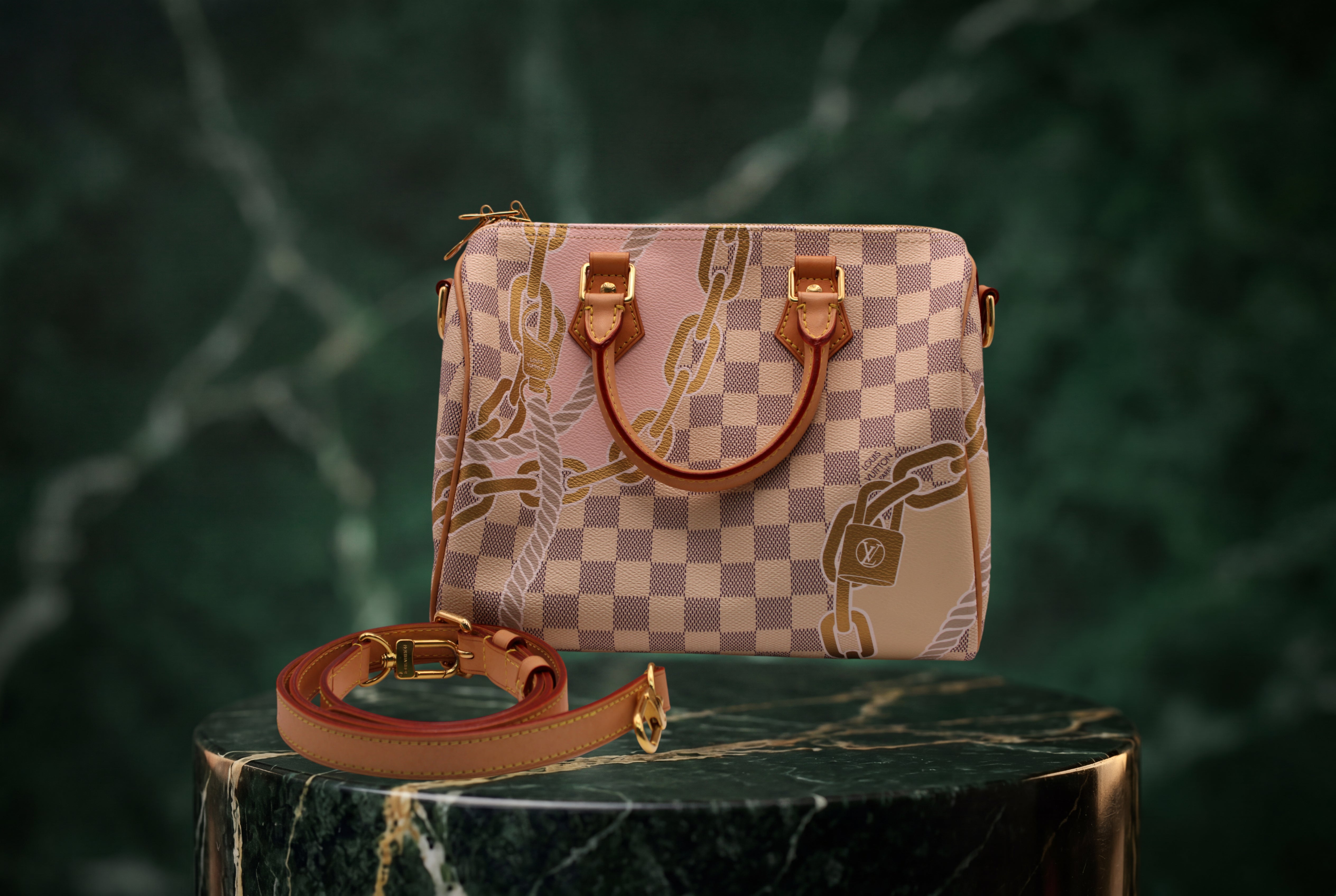 Louis Vuitton Damier Azur Nautical Speedy Bandouliere 25 Limited Edition