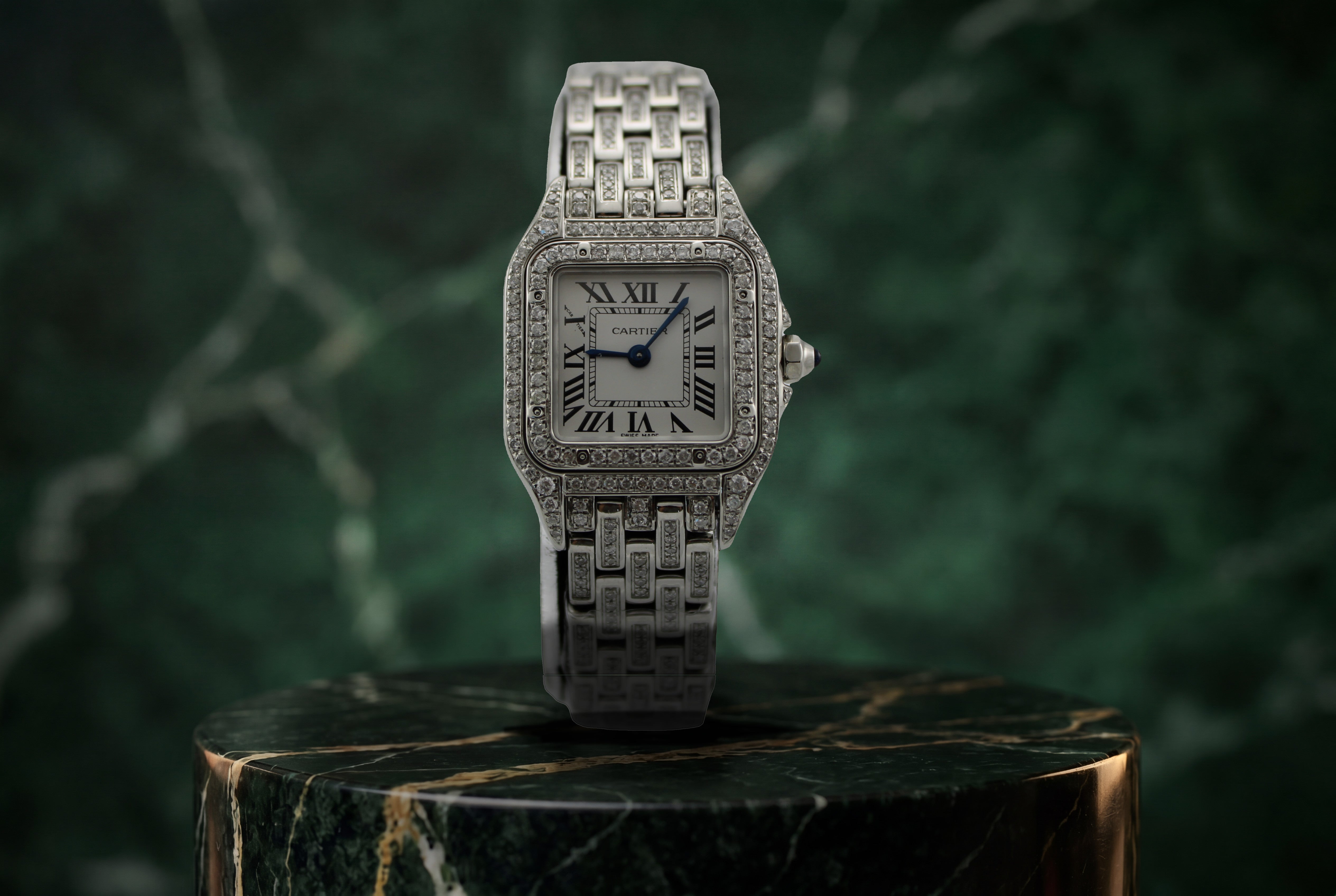 NEW Cartier Panthere White AM Diamonds Stainless Steel WSPN0006 23mm Diamond Watch SKU: JVGGG0526034