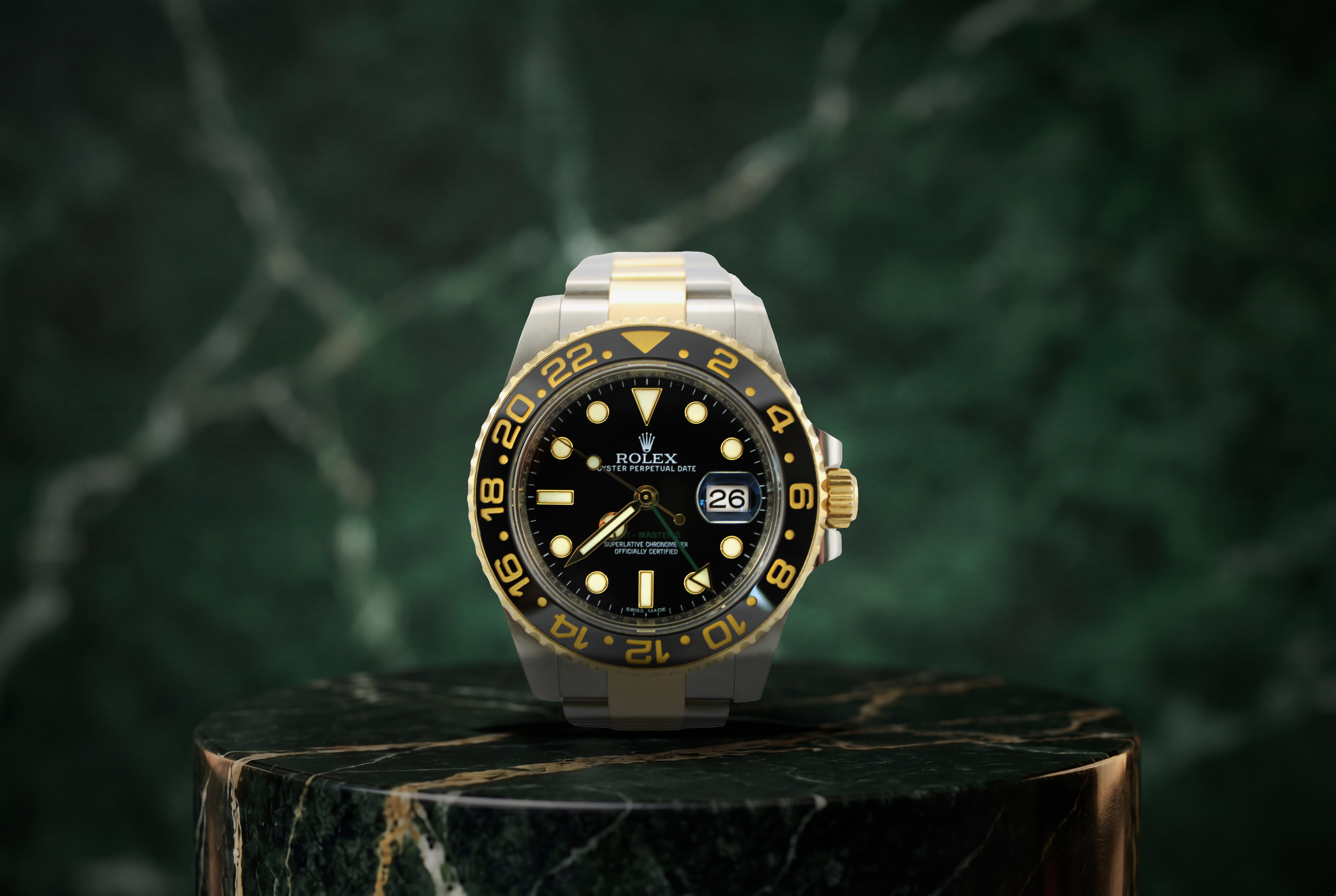 2017 Rolex GMT Master II Black Two-Tone 116713LN 40mm Oyster Watch With Box and Papers SKU: JLOAGG03262A4