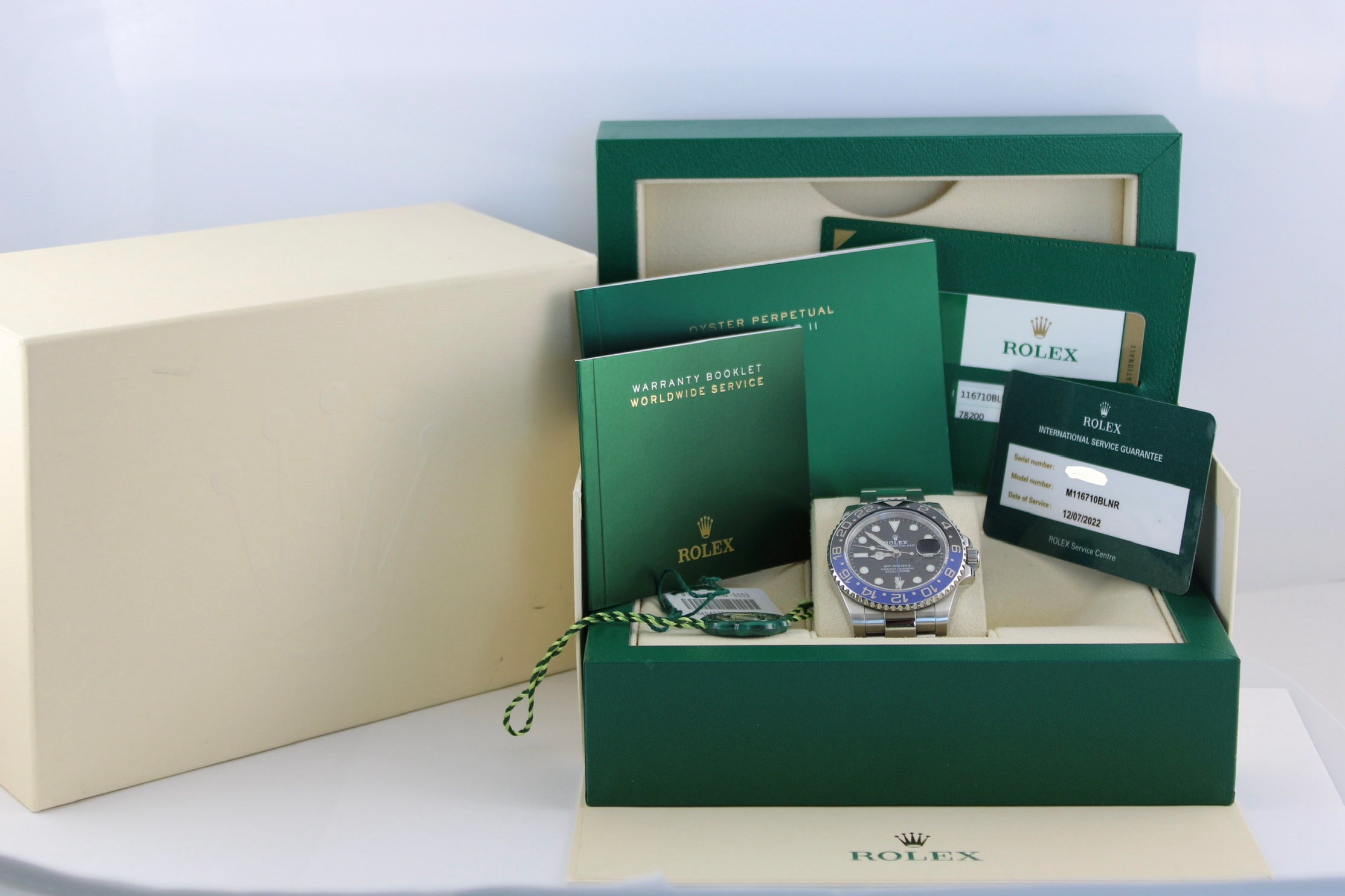 2016 Rolex GMT Master II "Batman" Black Stainless Steel 116710BLNR 40mm Oyster Watch RSC with Box and Papers  SKU: JLEVGG03267T6