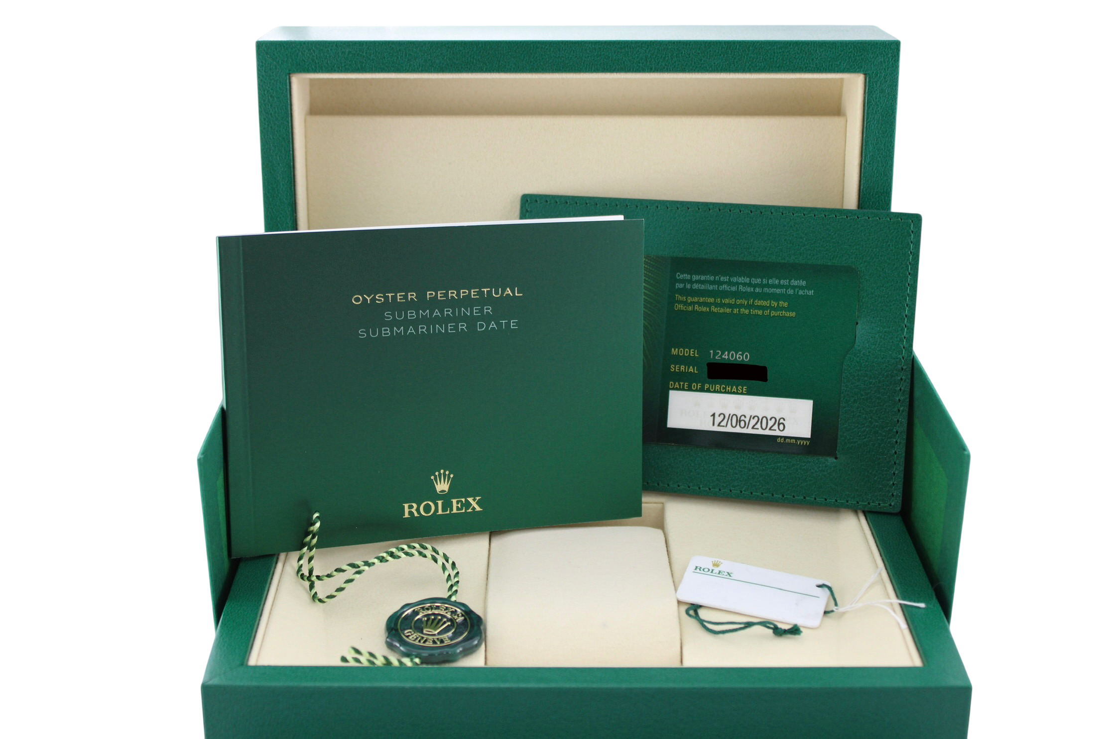 JUNE 2026 Rolex Submariner "No Date" Black Stainless Steel 124060 41mm Oyster Watch With Box and Papers SKU: JLVOGG08267N5